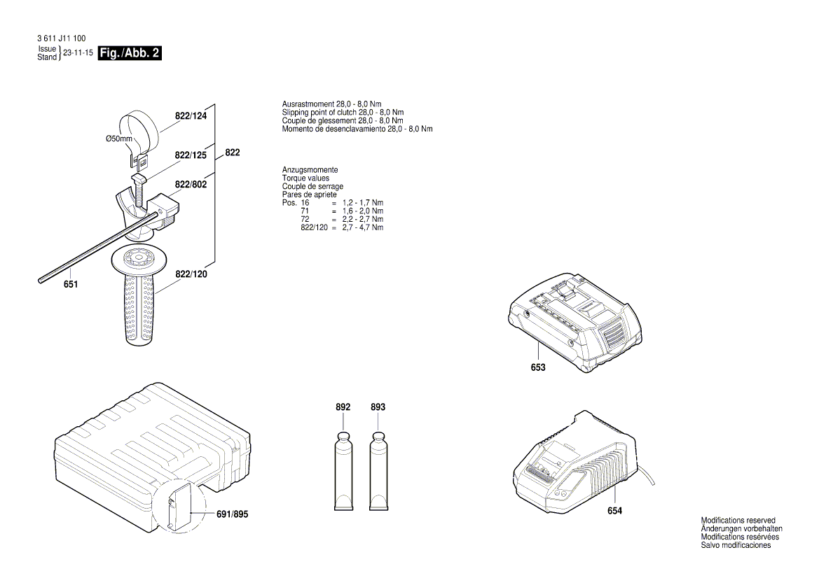 New Genuine Bosch 1619P15614 Motor Housing