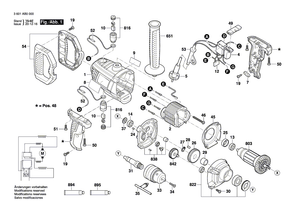 New Genuine Bosch 1619PA7852 Brush Holder