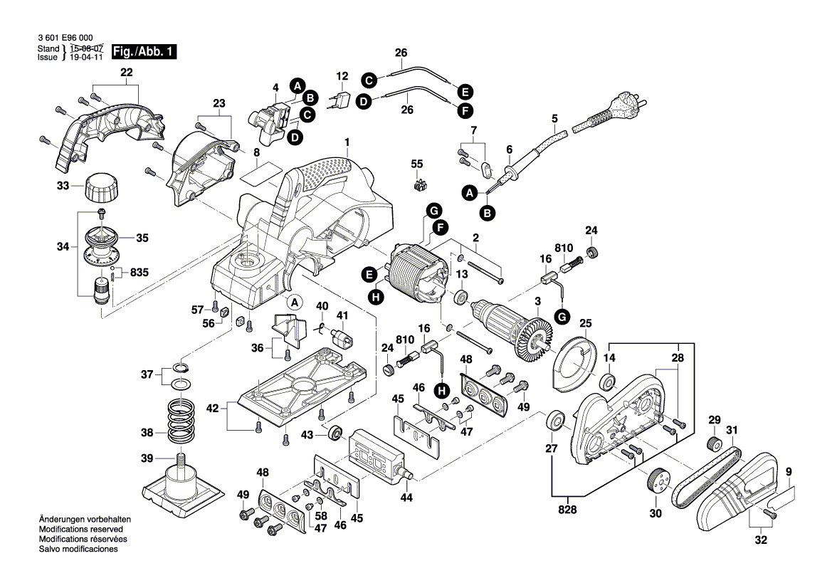 New Genuine Bosch 1619PB4002 Switch Kit