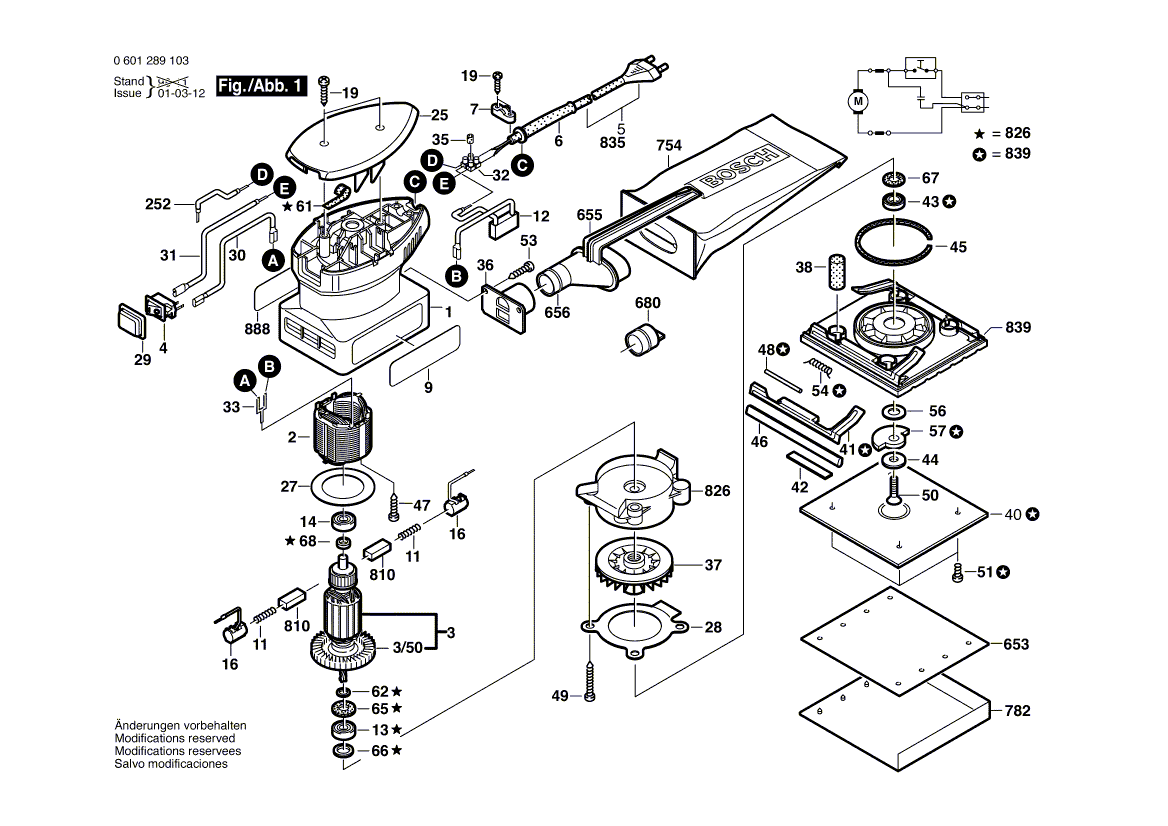 New Genuine Bosch 2604448105 Connecting Cable