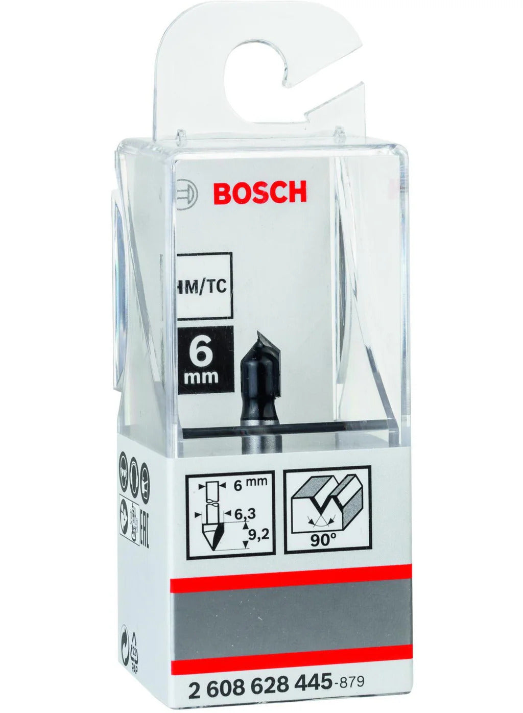 New Genuine Bosch 2608628445 Standard for Wood V-Groove Bit