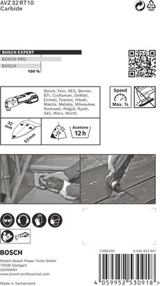 New Genuine Bosch 2608900039 EXPERT AVZ 32 RT10 Sanding Finger