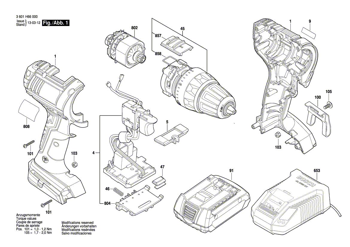 New Genuine Bosch 2609199296 Gear Box