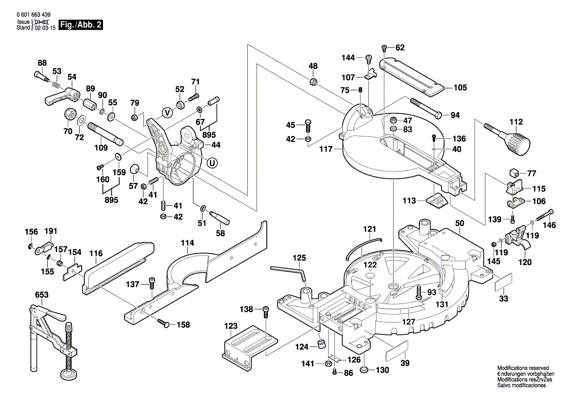 New Genuine Bosch 2610907820 Bracket