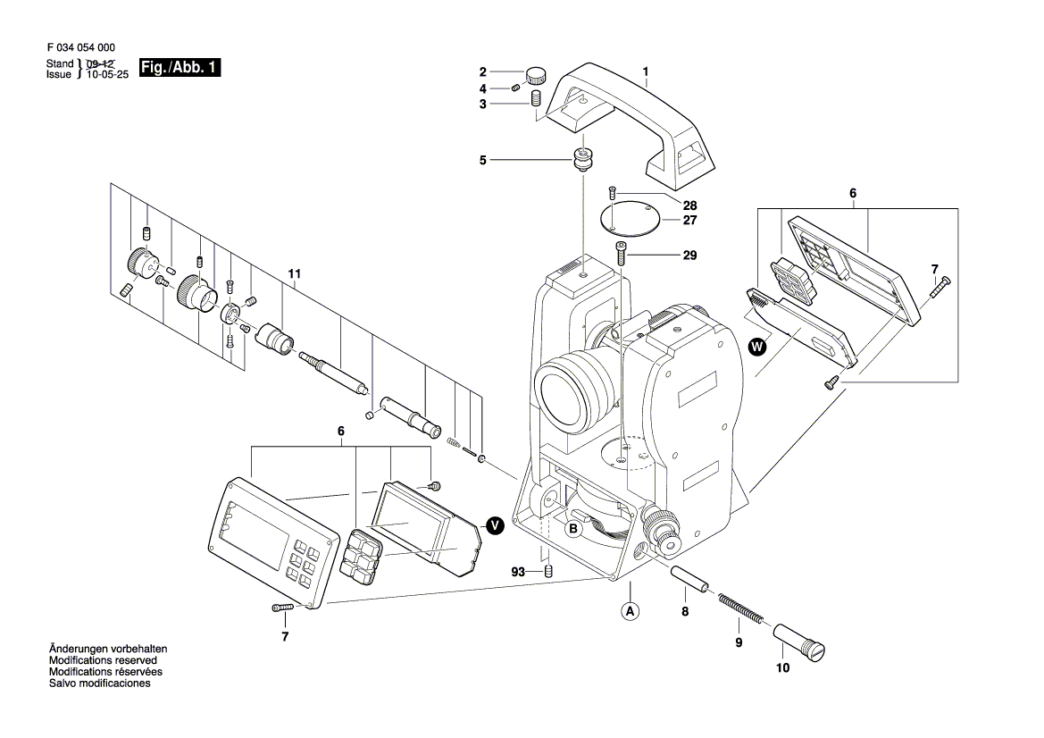 New Genuine Bosch 2610A06080 Adjusting Device