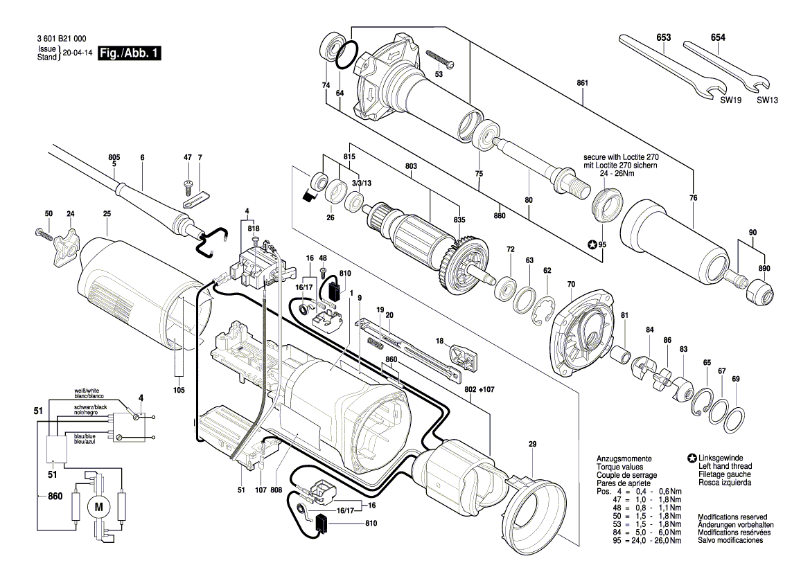 New Genuine Bosch 3607030476 Armature