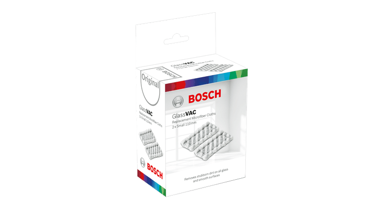 New Genuine Bosch F016800574 GlassVAC - Small replacement microfibre cloths