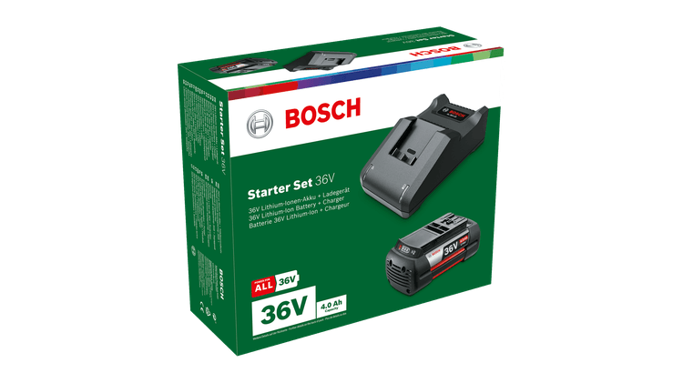 New Genuine Bosch F016800621 Starter Set 36V (GBA 36V 4.0 Ah + AL 36V-20)