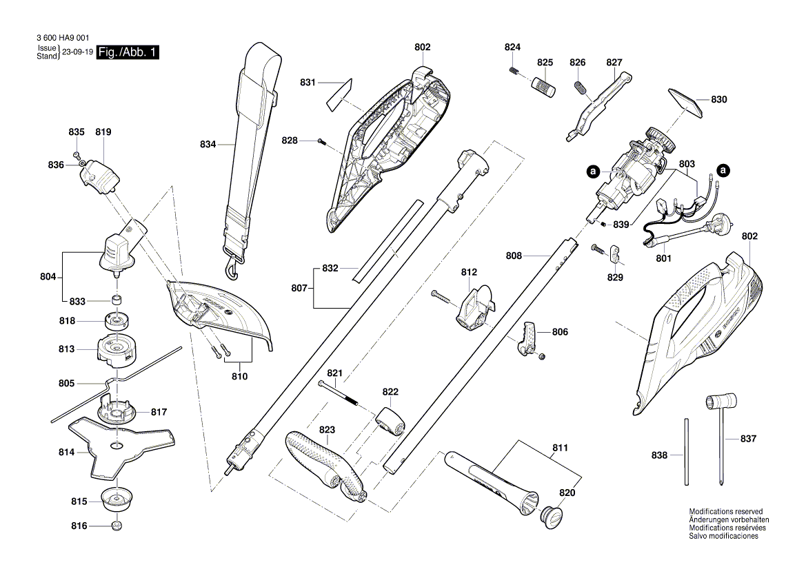 New Genuine Bosch F016F04833 Plastic Cable