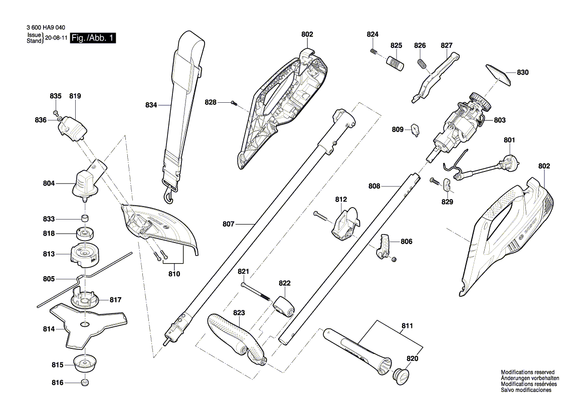 New Genuine Bosch F016F04839 Cutting Head