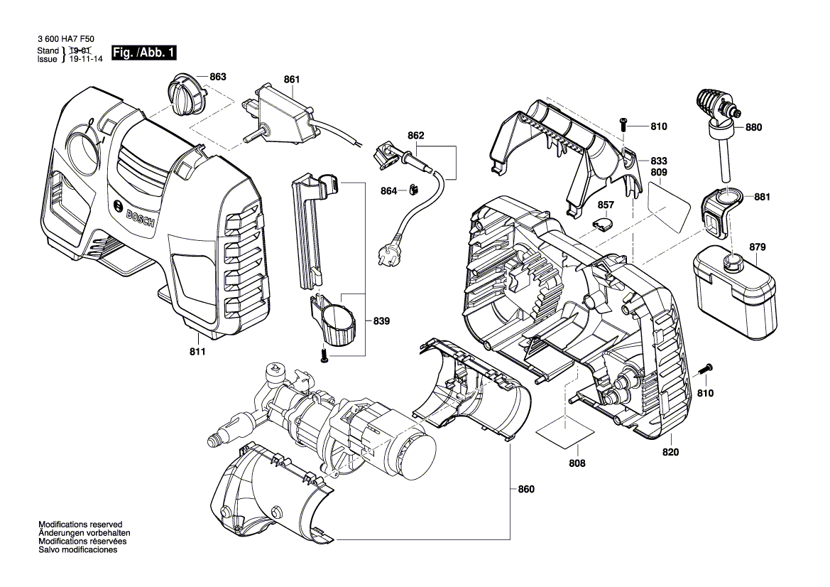 New Genuine Bosch F016F04909 Motor