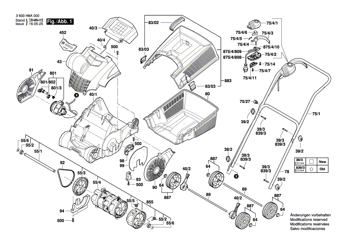 New Genuine Bosch F016L67969 Chassis