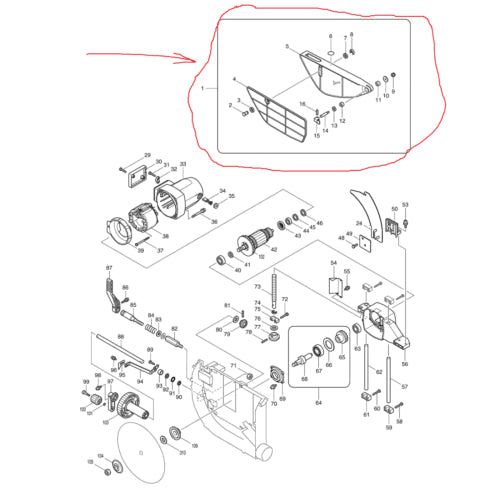 New Genuine Makita 122738-8 Safety Guard Ass'y for 2704