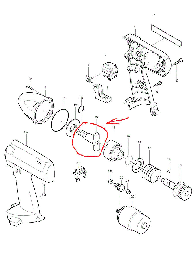 New Genuine Makita 322592-2 Anvil for 6915D