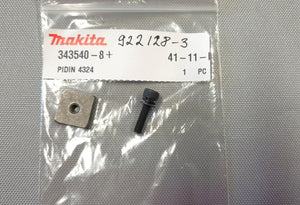 New Genuine Makita 343540-8 + 922128-3 Clamping Square Holder Nut & CAP for 4324