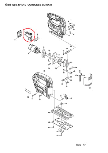 New Genuine Makita 632G55-5 Switch for JV101D