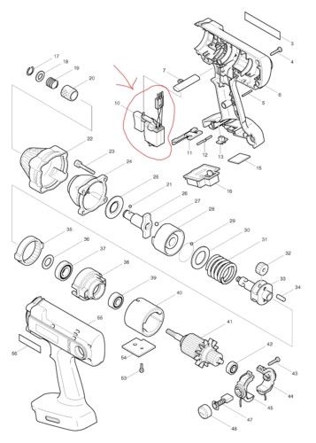 New Genuine Makita 651996-4 Switch for BTD200