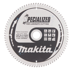 New Genuine Makita B-29496 Circular Saw Blade HM 260X2.5X30mm 5° 84T