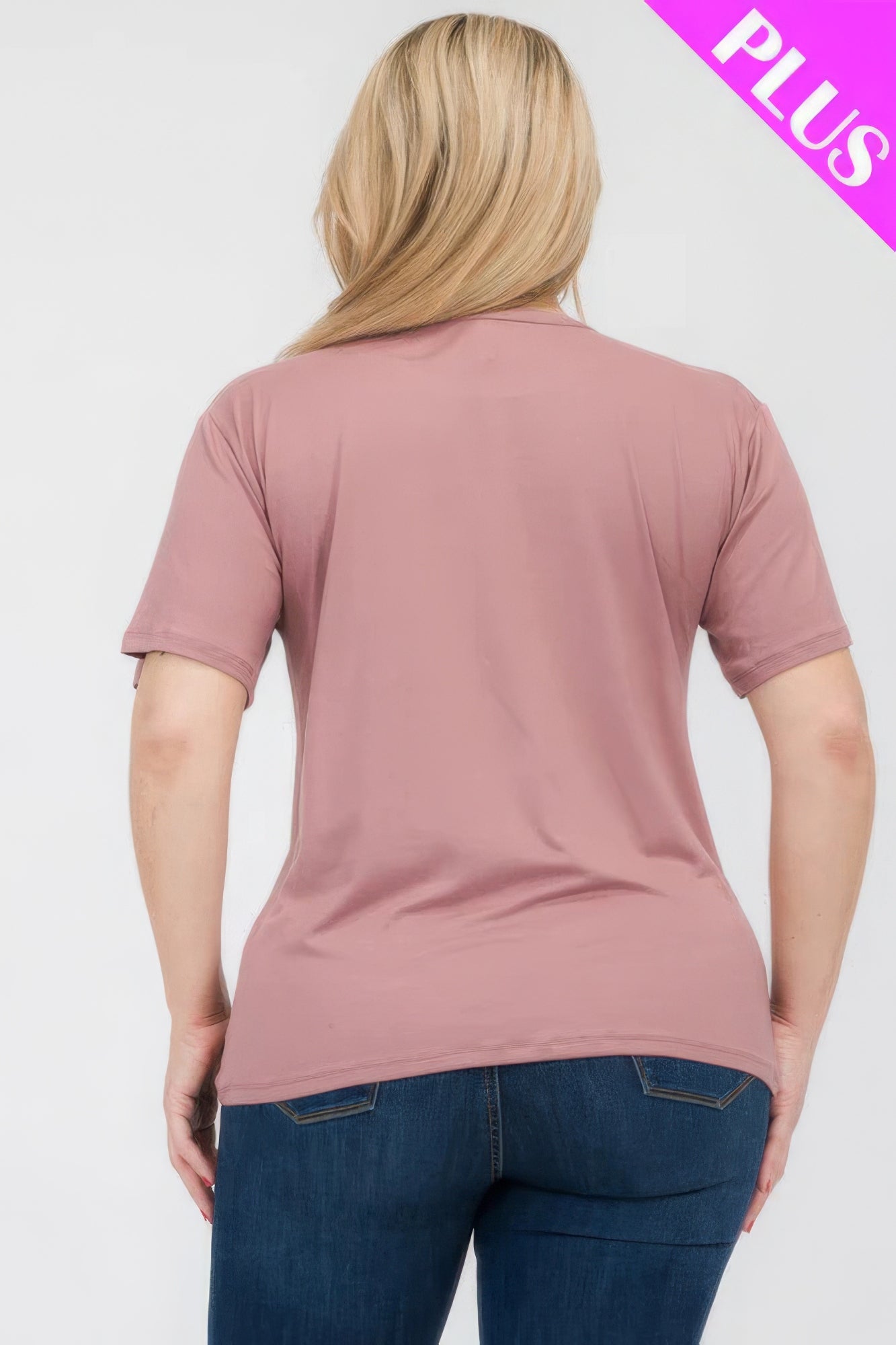 Plus Size Basic Short Sleeve T-shirt