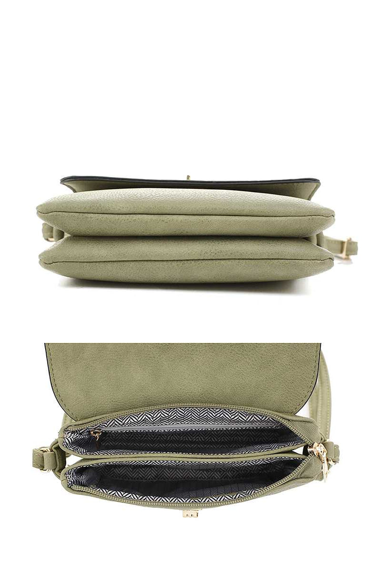 Smooth Colored Crossbody Bag