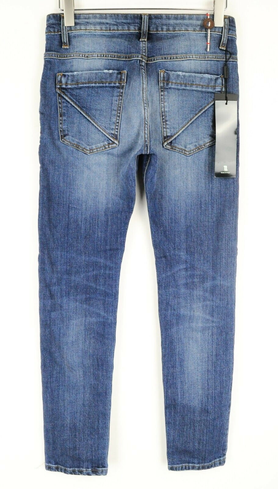 TAKESHY KUROSAWA Blue Washed Stretch Jeans