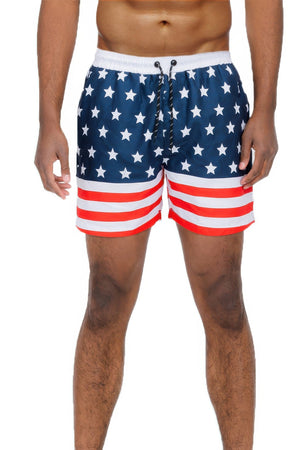 Team Usa Flag Swim Shorts