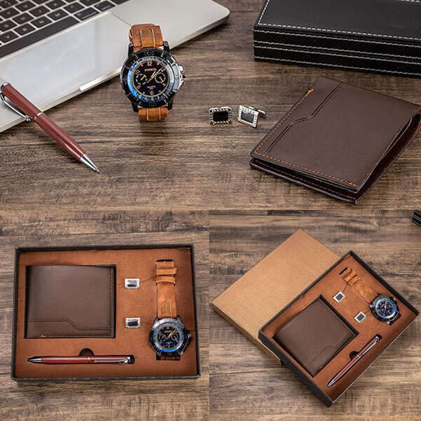 Tissor - Luxury set with wristwatch, pen, cuffs and gratis wallet