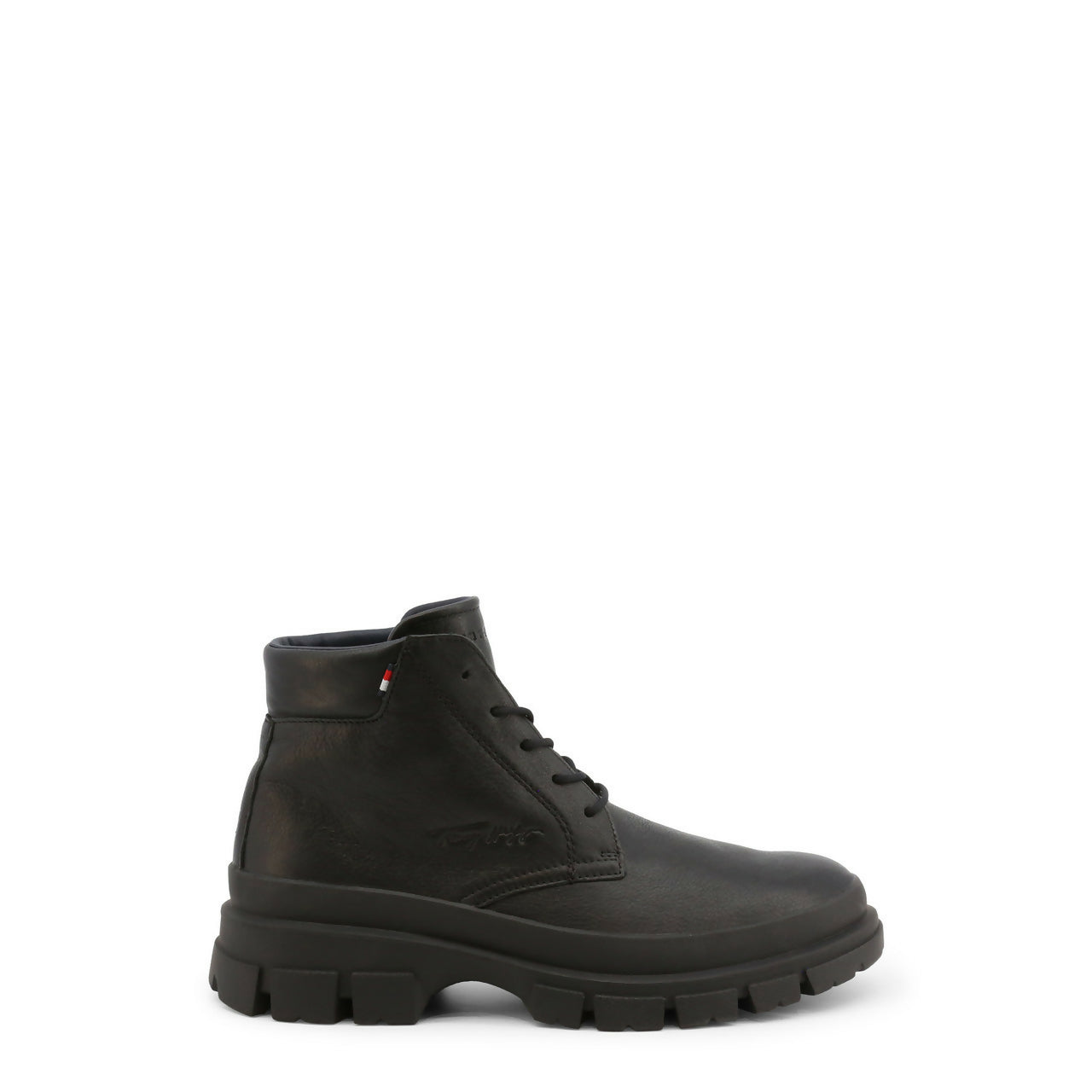 Tommy Hilfiger Men Leather Ankle boots, Black