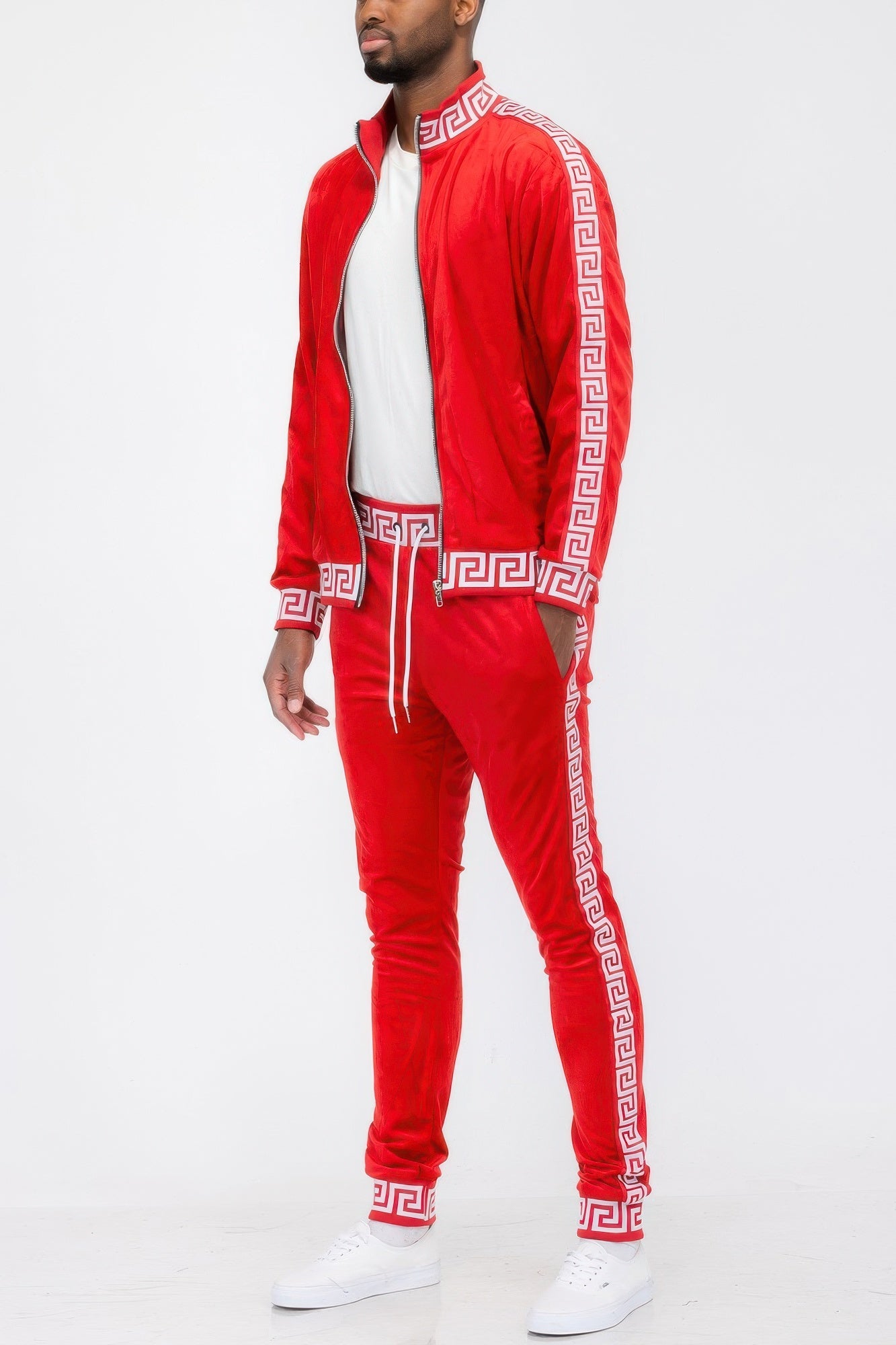 Track Set Velour Status Print Suit