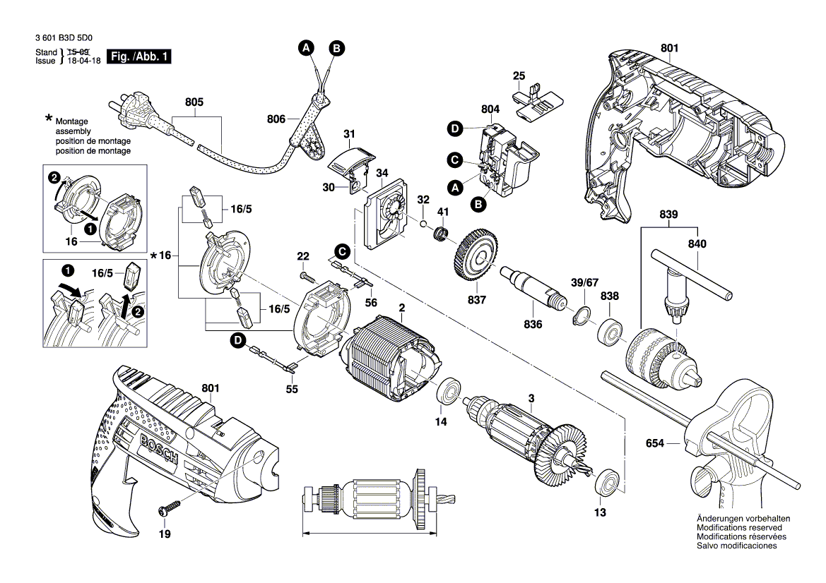 Ny ekte Bosch 1600a003yl sylindrisk gir