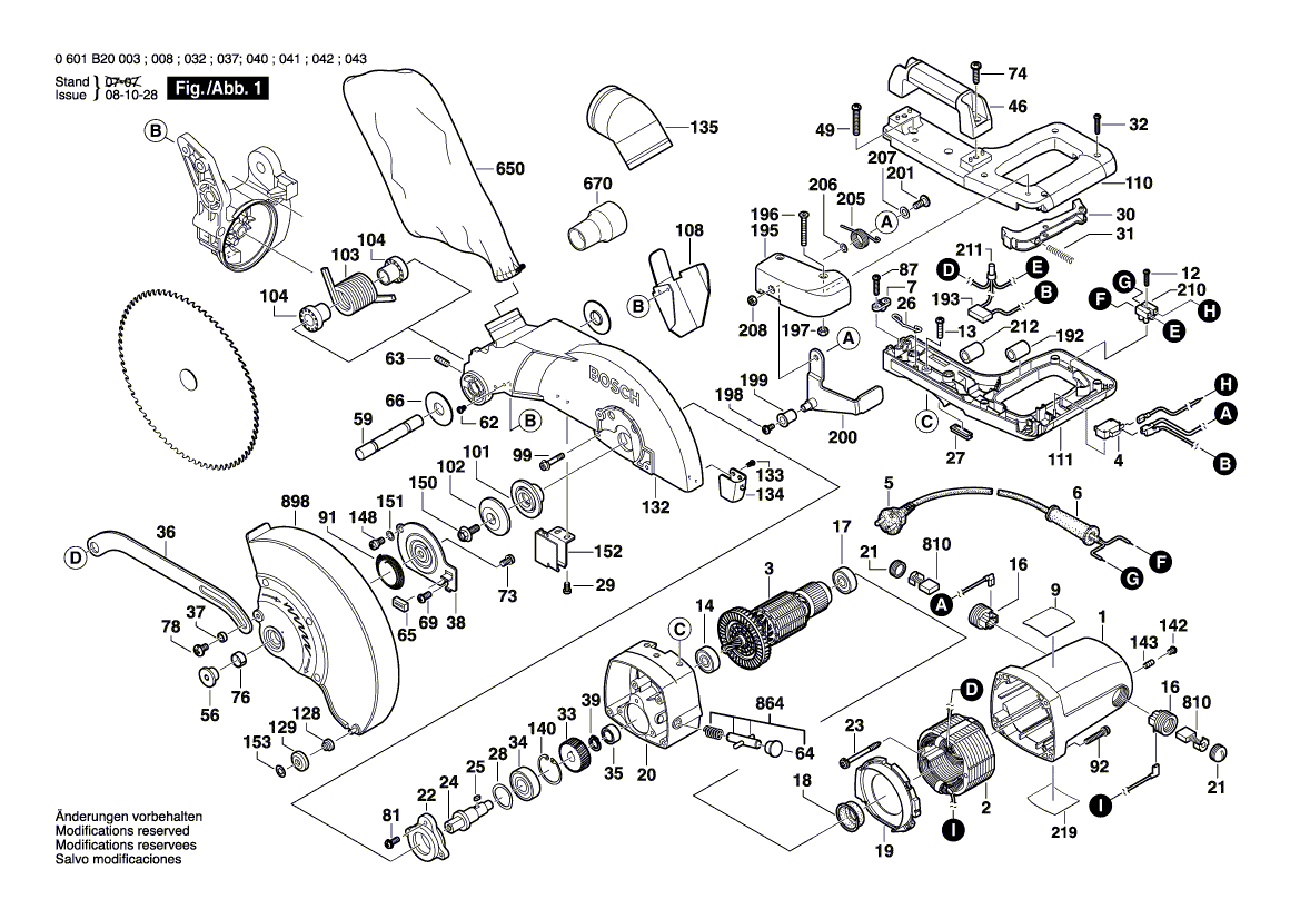 Ny ekte Bosch 1609203H88 Spring Washer