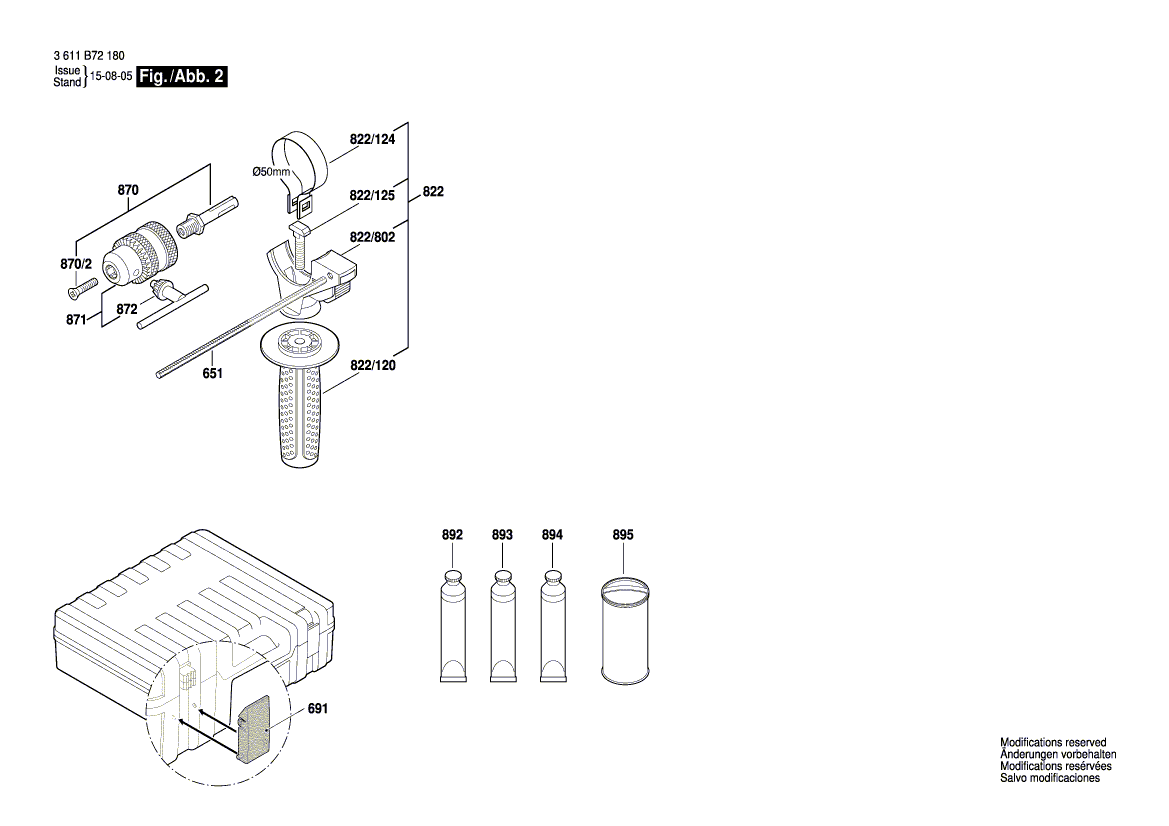 New Genuine Bosch 1619P13453 Striker Pin