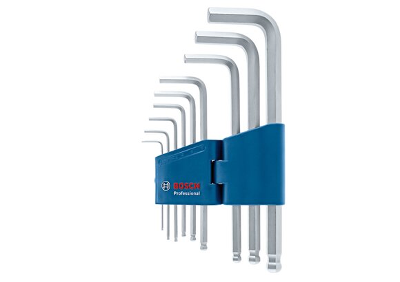 Новый подлинный Bosch 1600A01th5 Allen Key Hex 9pcs Professional Hex Key