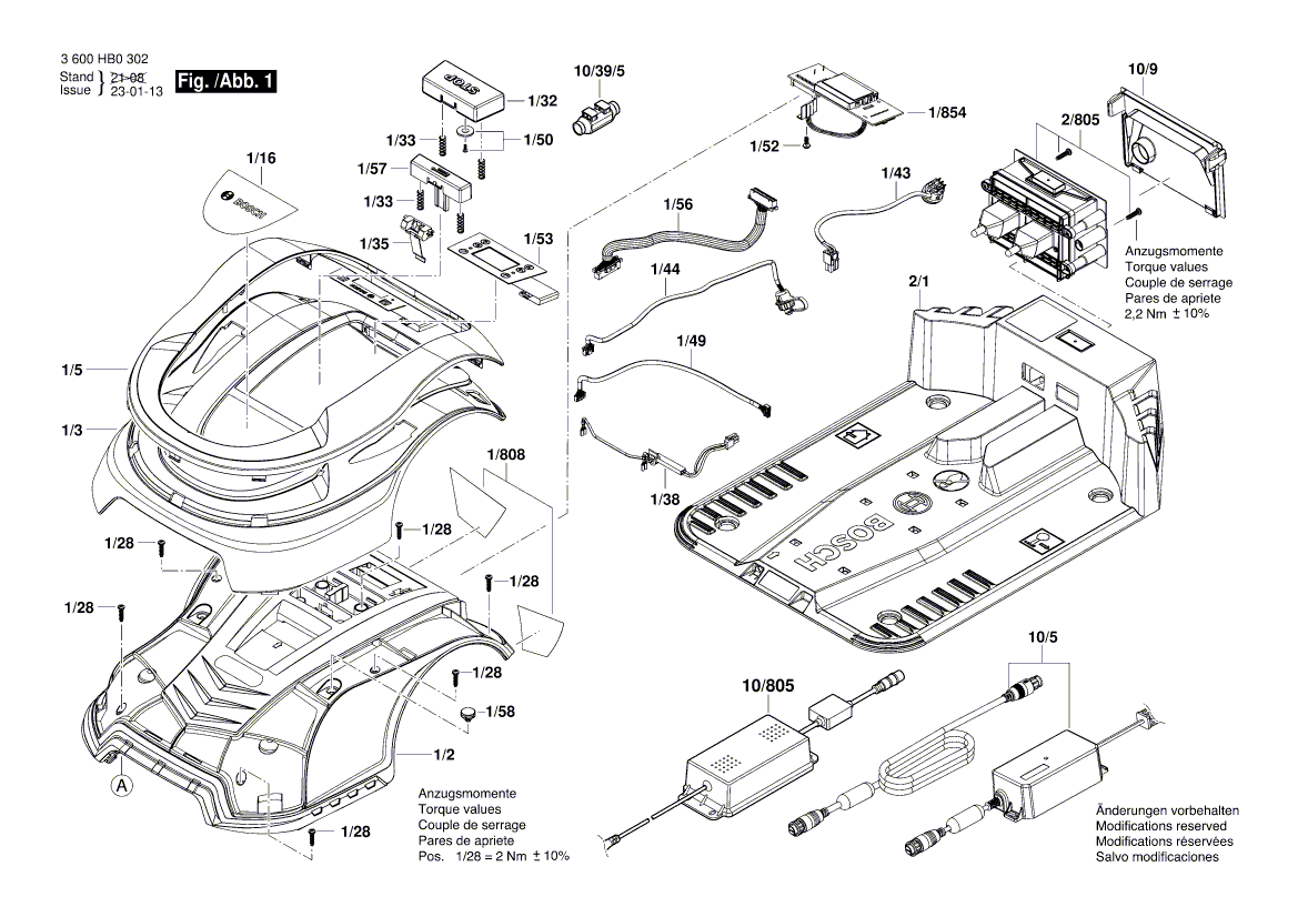 Ny ekte Bosch 1600A0295X -membran