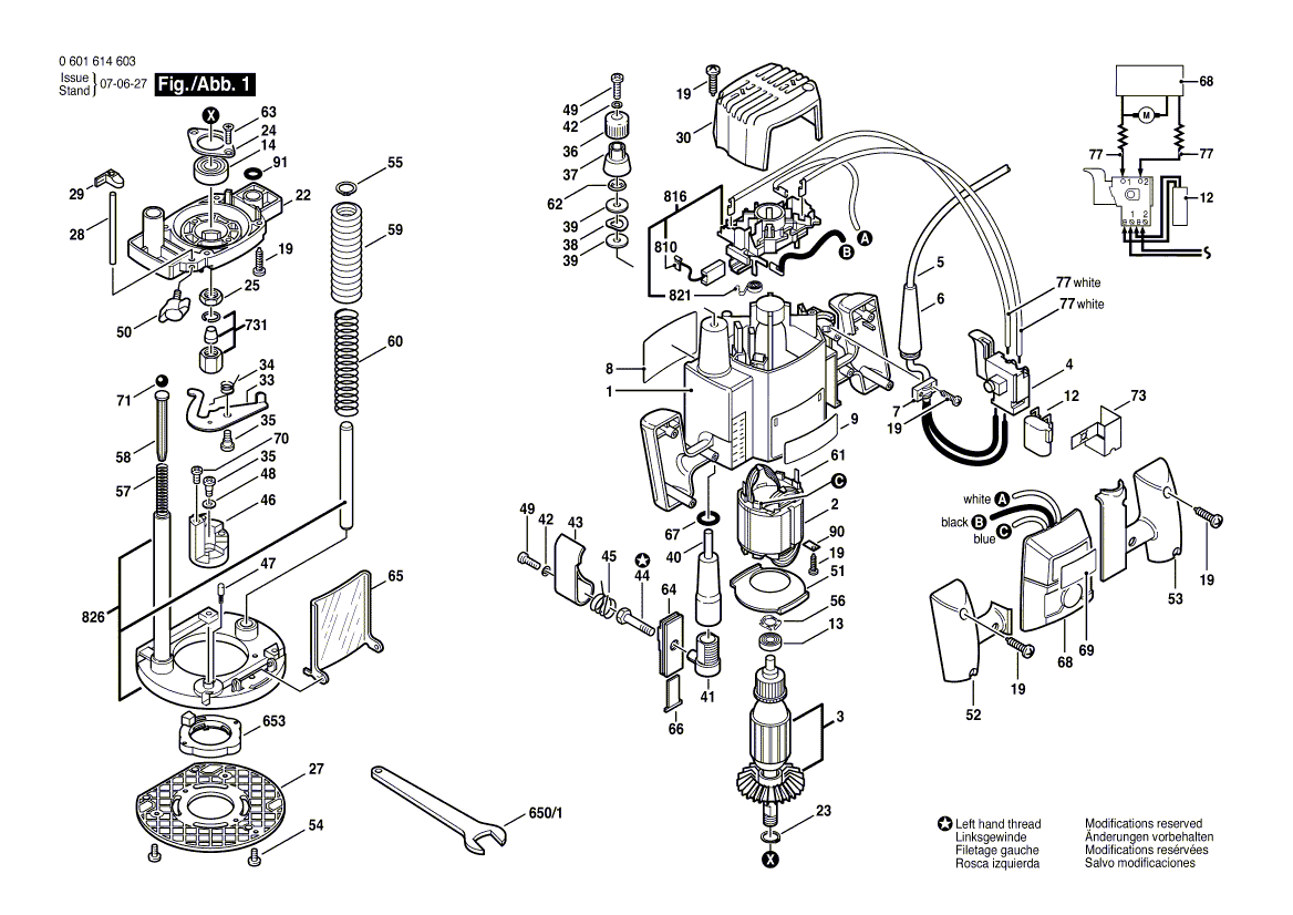 Neue echte Bosch 2610997099 Abdeckplatte