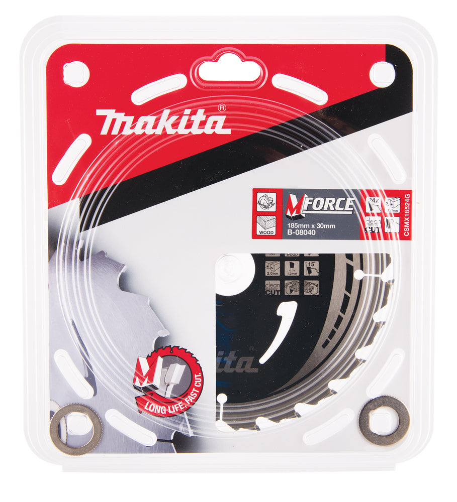 Nouveau authentique Makita B-08040 T.C.T Saw Blade 185x30 / 20 / 16x2,0mm 24t 15 °