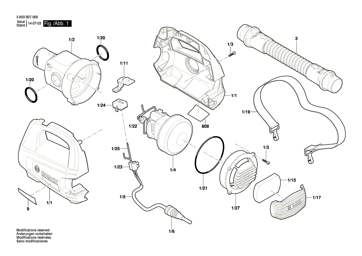 Ny ekte Bosch 1600210059 O-ring