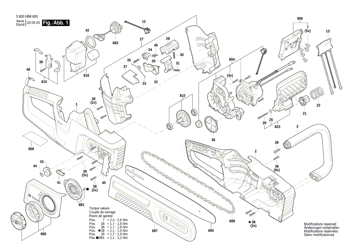 Nieuwe echte Bosch 1600A020RJ -kabelbedradingsset