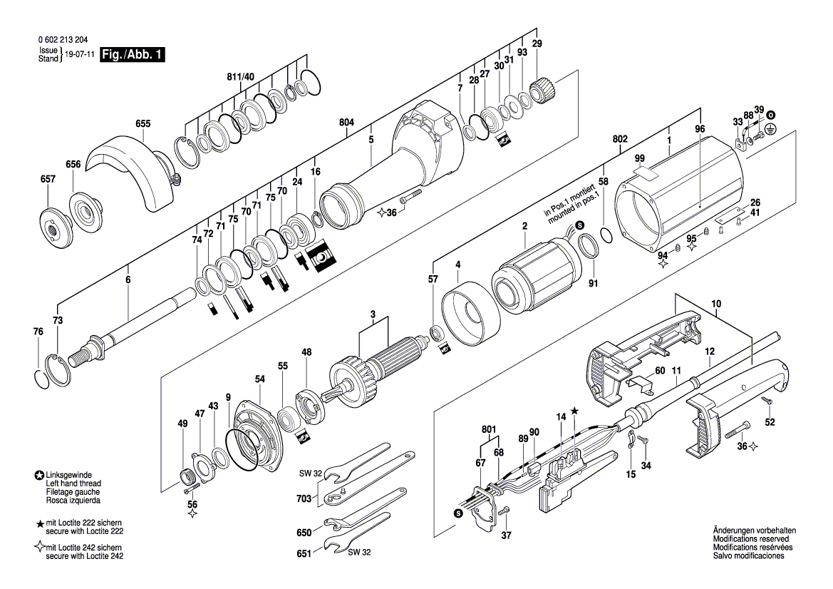 Neues echtes Bosch 1606320028 Zylindrischer Gang