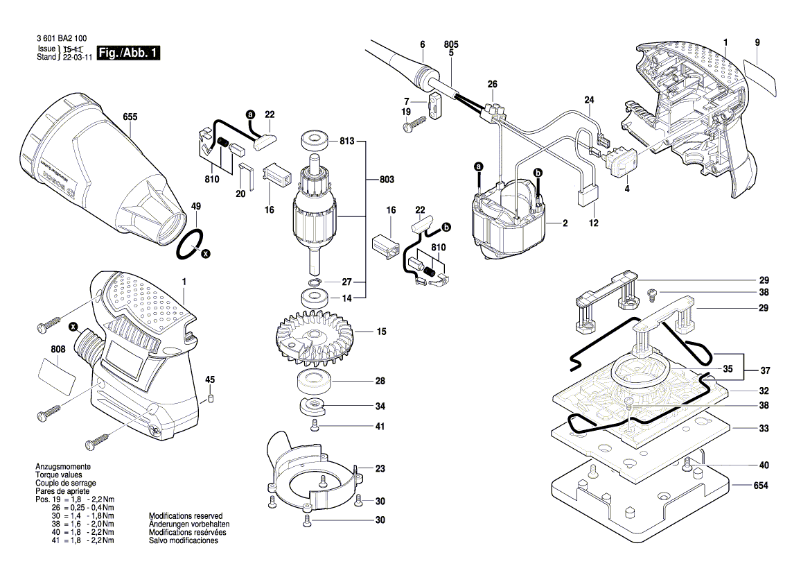 Neue echte Bosch 2609136031 -Namenschild