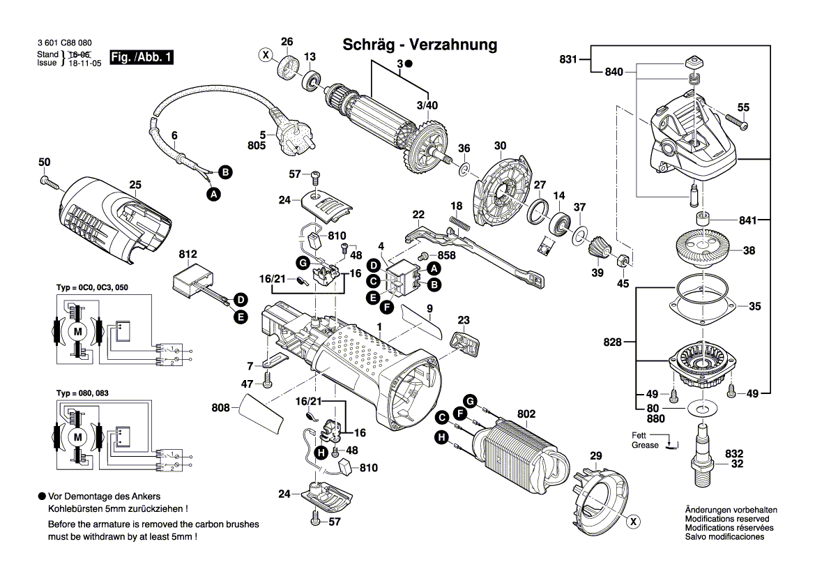 Nouveau véritable bosch 1604010bk6 armature