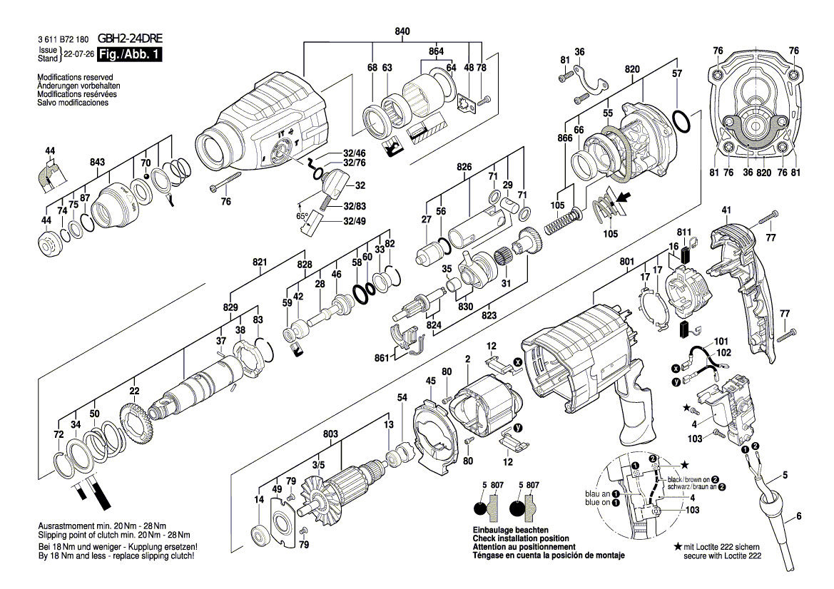 Новый подлинный Bosch 1619p13456 зубной вал