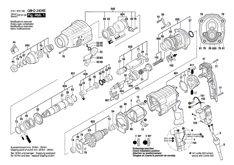 New Genuine Bosch 1619P13453 Striker Pin