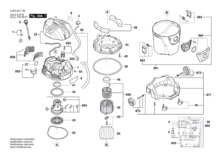 New Genuine Bosch 1619PB0809 Covering hood