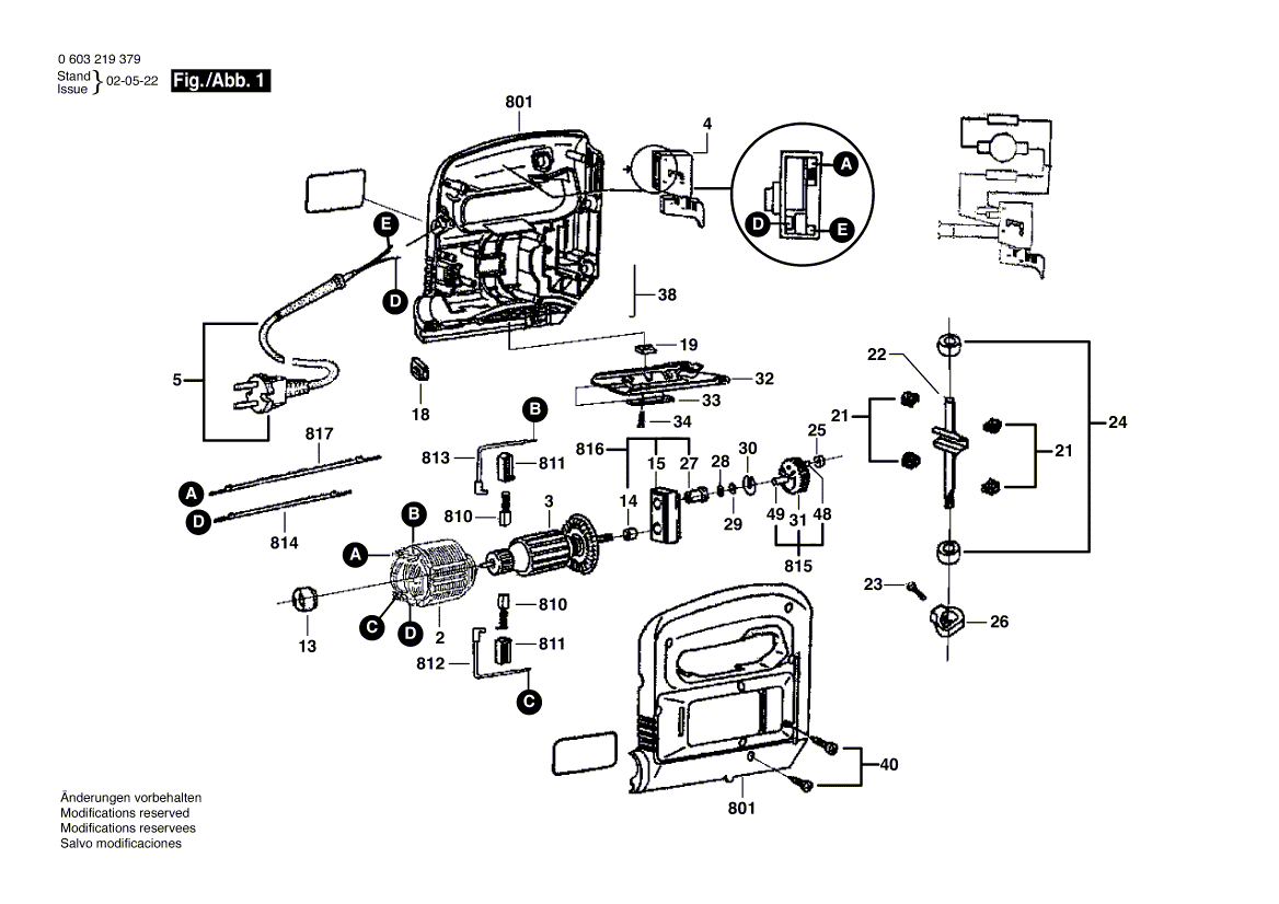 Neue echte Bosch 2610991256 Plunger Bar