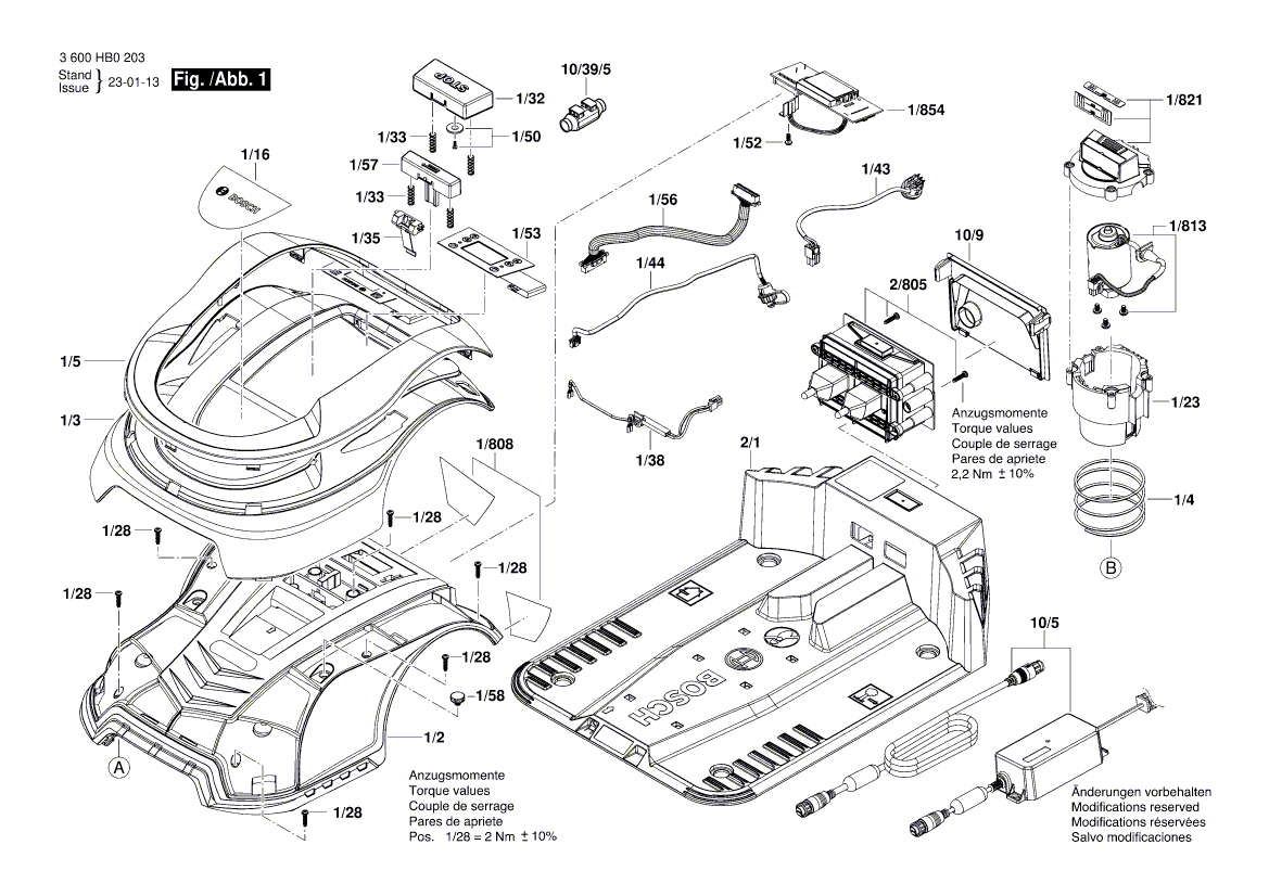 Nouvelle véritable plaque signalétique Bosch 160111A83E