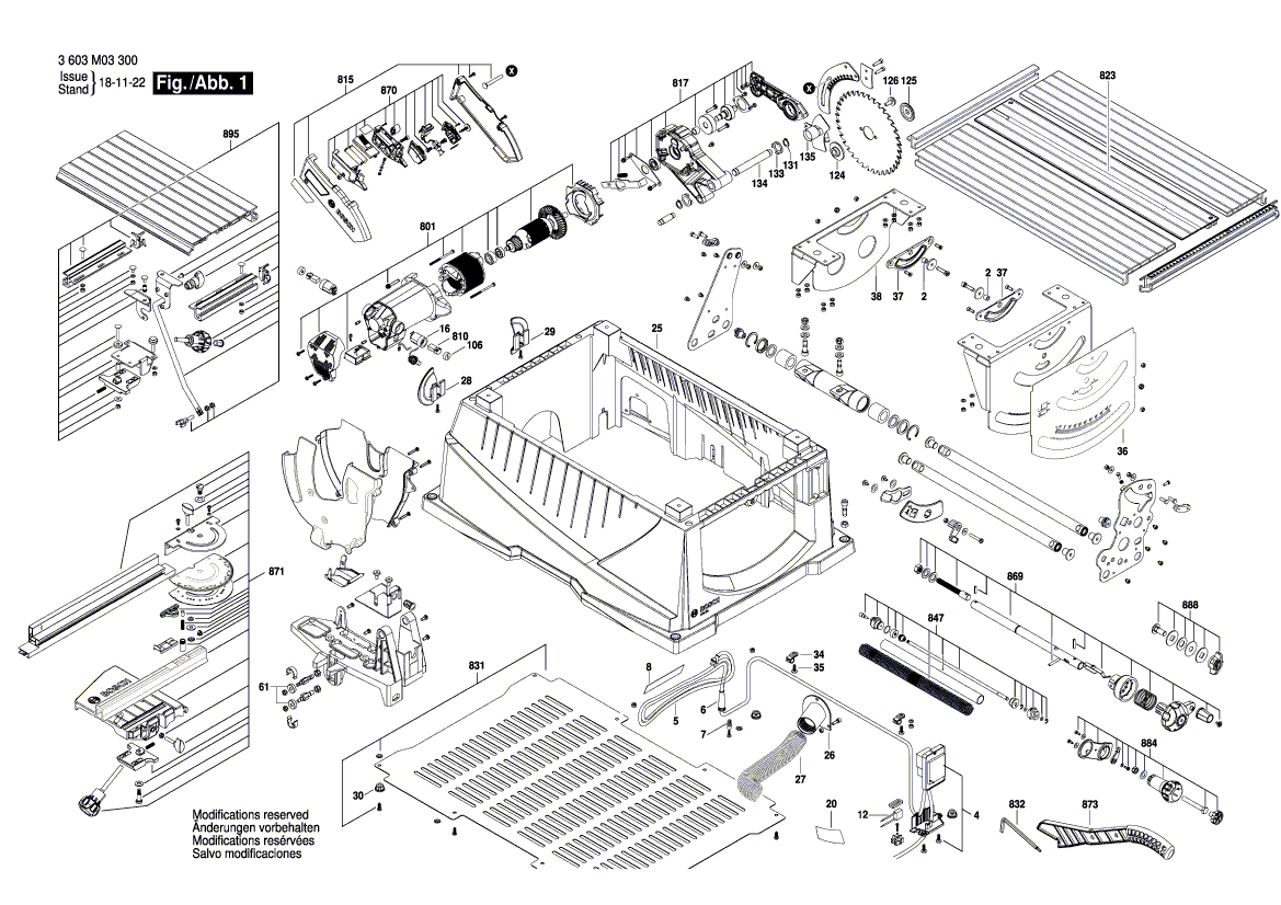 Nieuwe echte Bosch 1609B01319 Router Table Extension