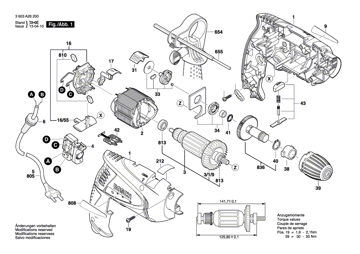 NEU EURNISCHE BOSCH 2609002357 Namenschild