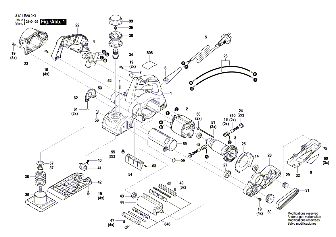 Nouveau véritable bosch 1619pa7994 Roueur de balle de groove