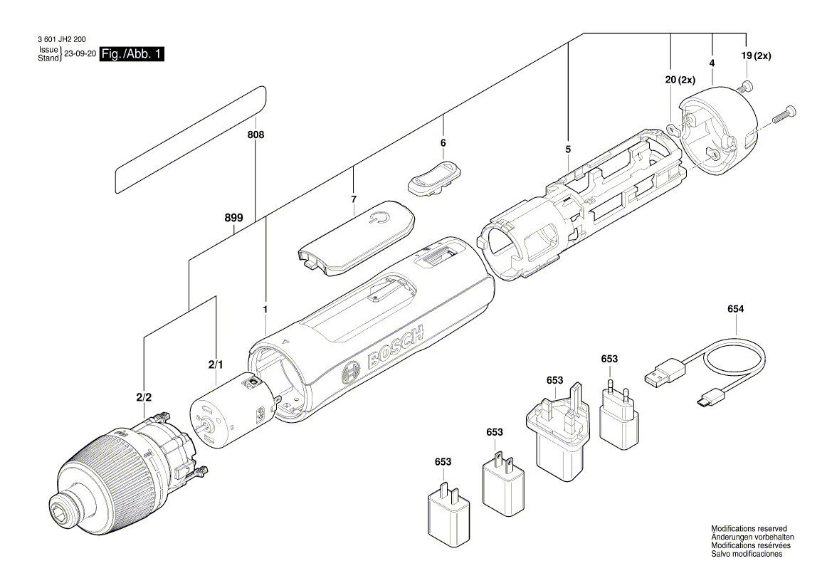 Neuer originaler Bosch 160702266W Gleichstrommotor 